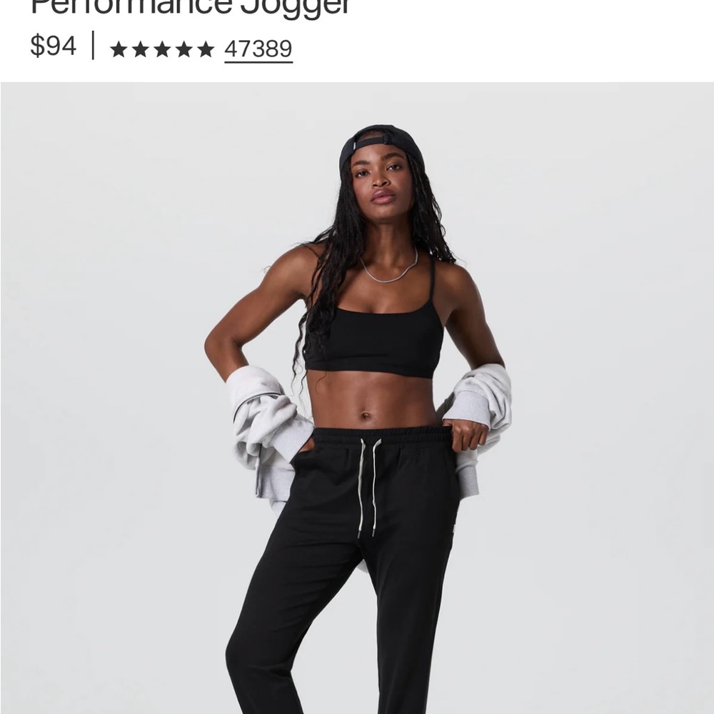 Vuori Black Performance Jogger Pants
Like new - excellent condition